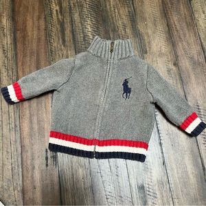 Polo RL | Zip up knit sweater